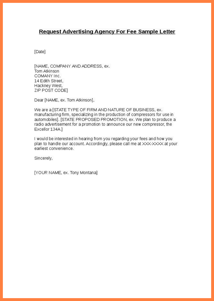 Direct Mail Advertising Request Letter (with Sample)