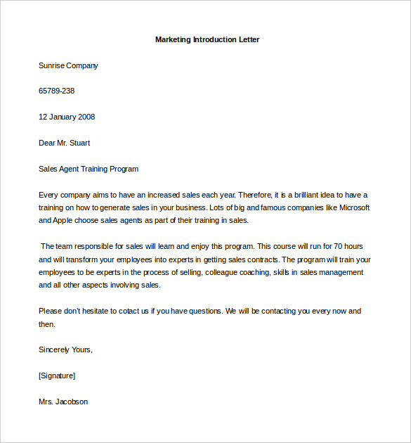 business introduction letter format Boat.jeremyeaton.co
