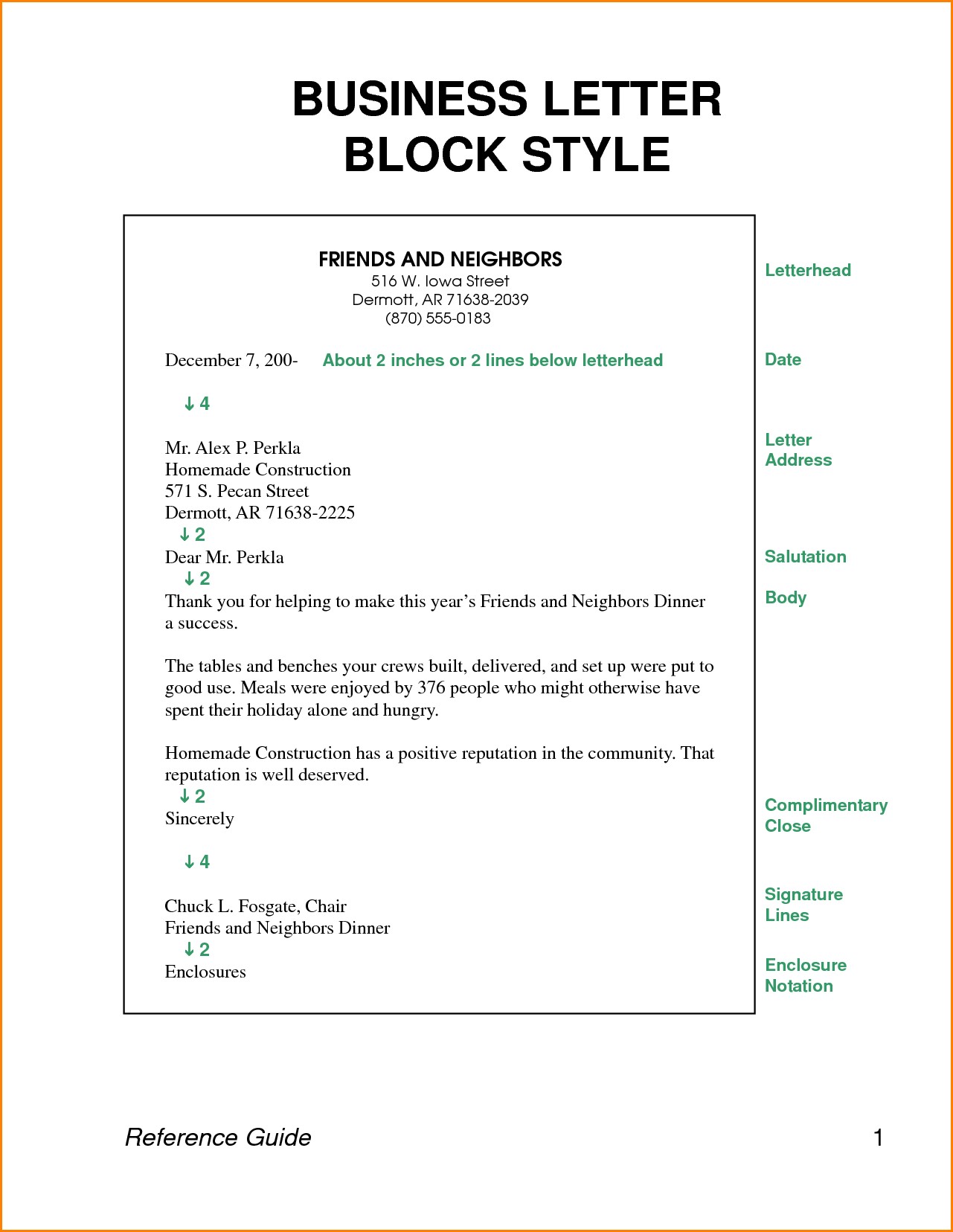 business letter in block style format Romeo.landinez.co