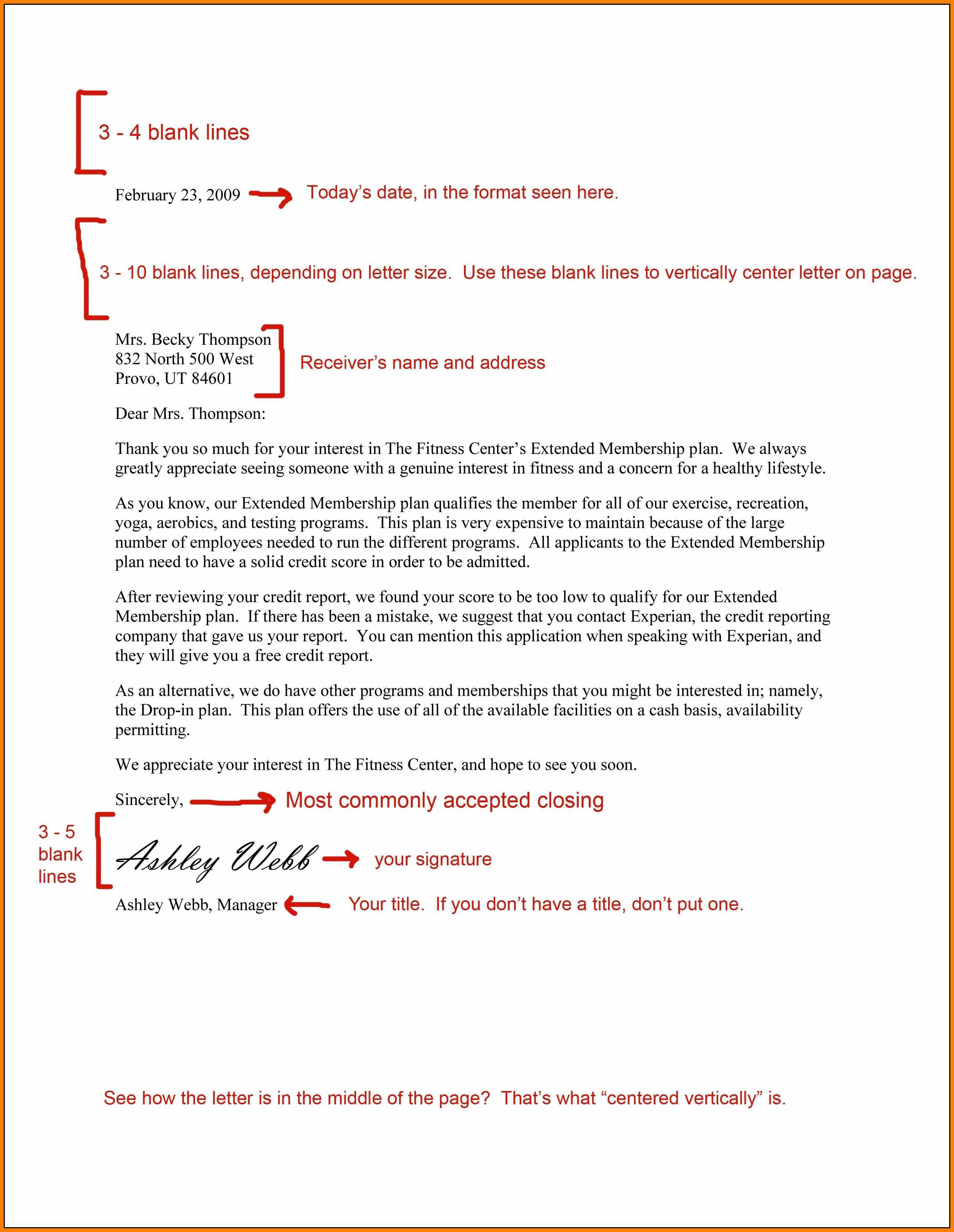 7+ formal business letter spacing | Financial Statement Form