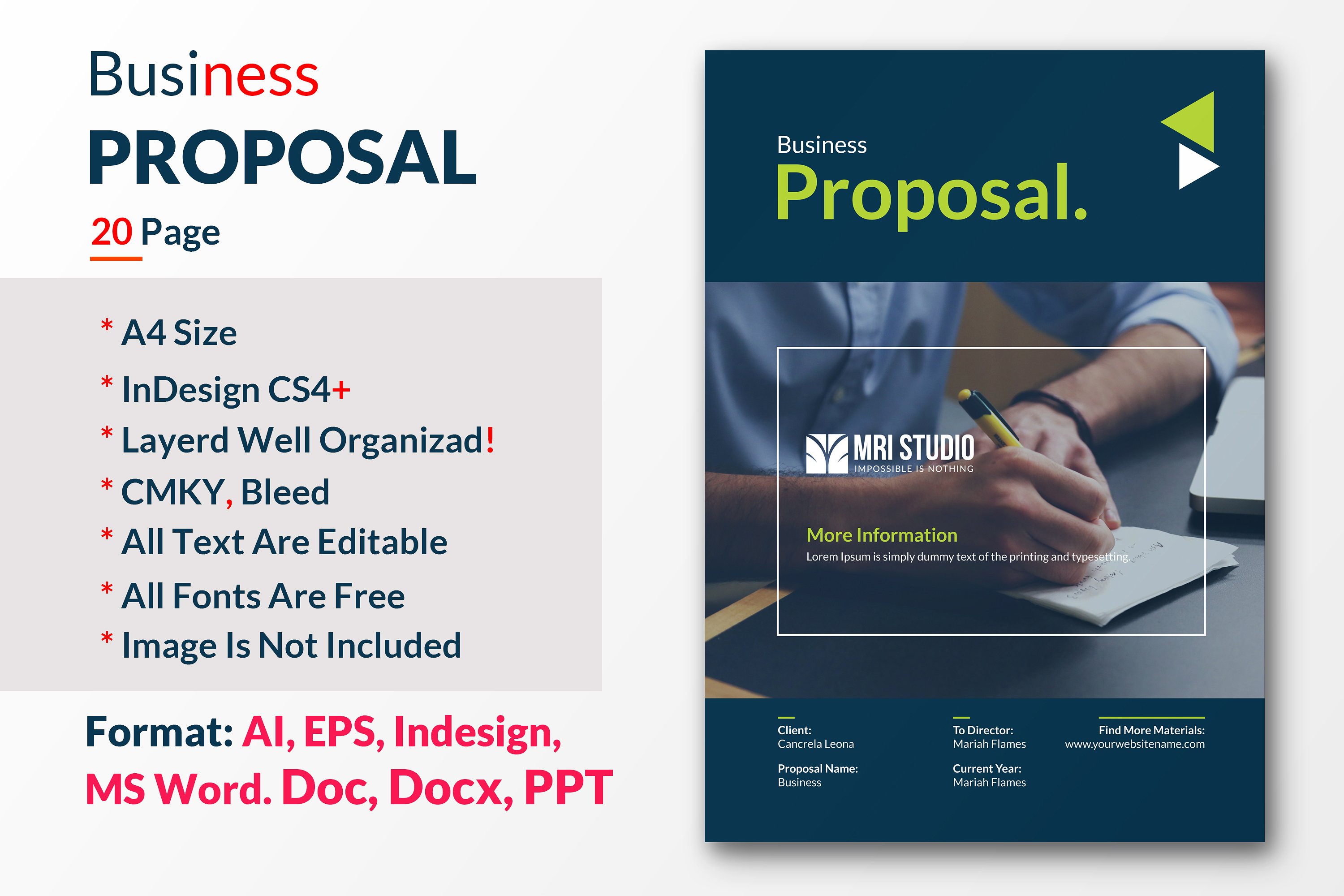 Business Proposal ~ Brochure Templates ~ Creative Market