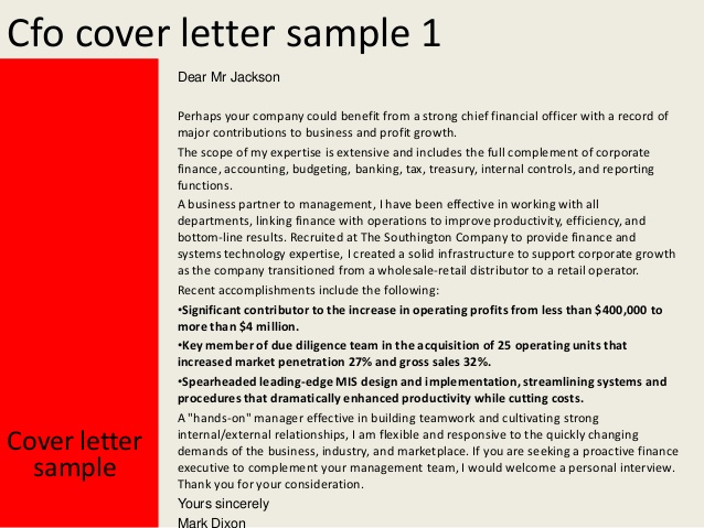 cfo cover letter 28 images exle of a professional letter to 