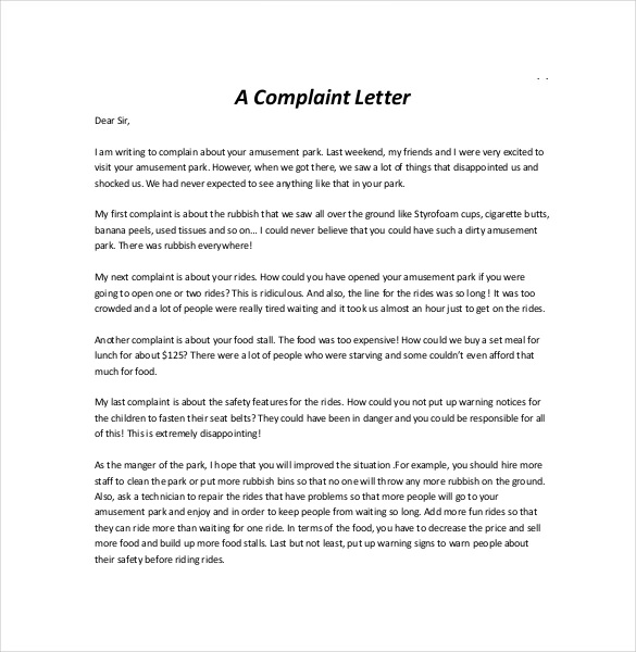 Complaint Letter | All information about How to write a Complaint 