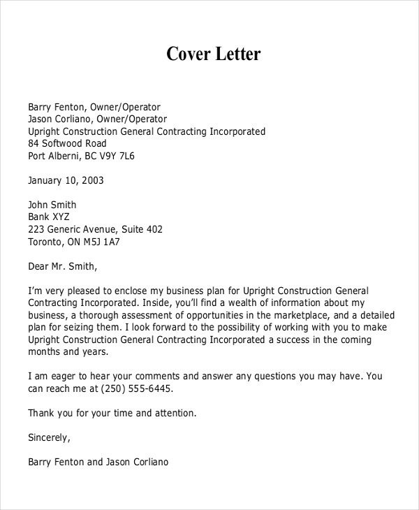 Cover Letter For Business Proposal | scrumps