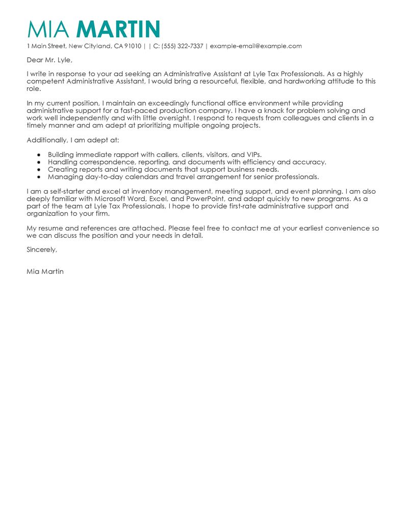 short cover letter for administrative assistant Boat.jeremyeaton.co