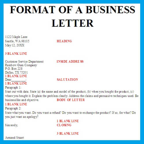Dixie's Full Block Business Letter