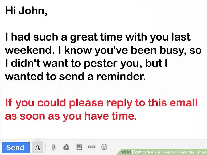 How to write a friendly reminder email | Function Fixers