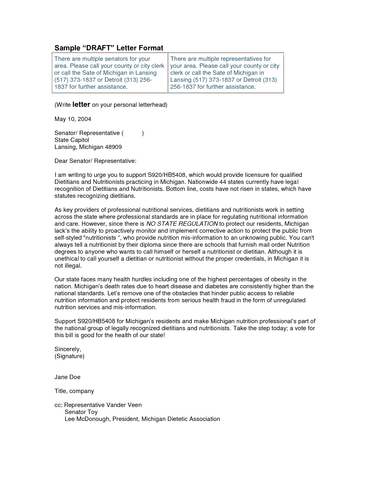 Business Letter Format Example Cc Copy Template With At Bottom 