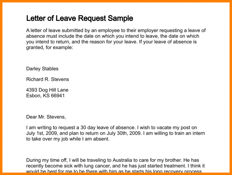 5+ leave request mail to manager | mixture sciences
