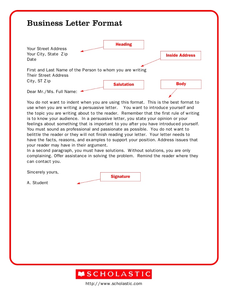 how to format business letter Boat.jeremyeaton.co