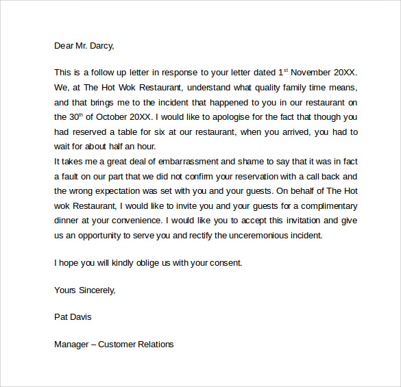 sample apology letter to customer Boat.jeremyeaton.co