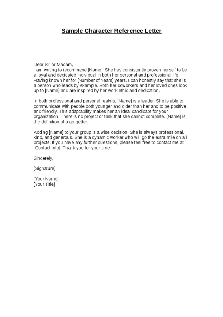 sample recommendation letter for character Boat.jeremyeaton.co