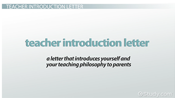 Student Teacher Introduction Letter … | back to …