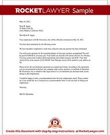 Termination Letter for Employee Template (with Sample)