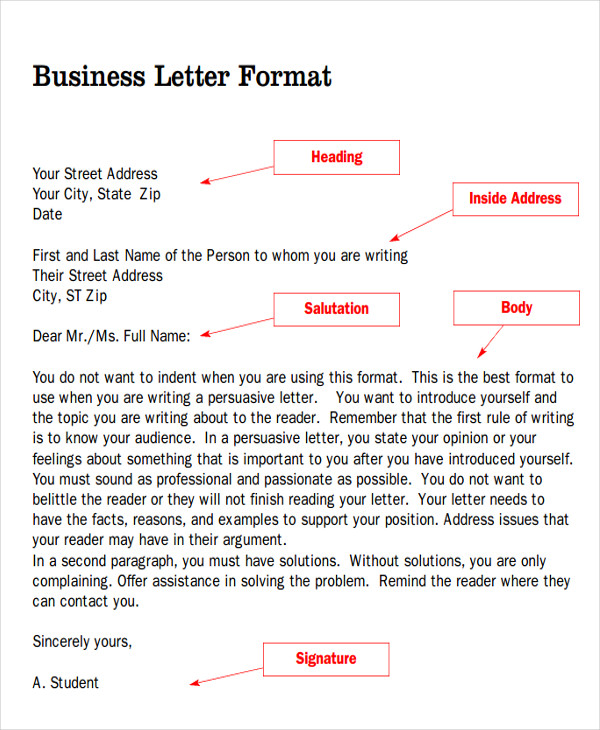 Salutation In A Letter Sample Business Letter Salutation 5 