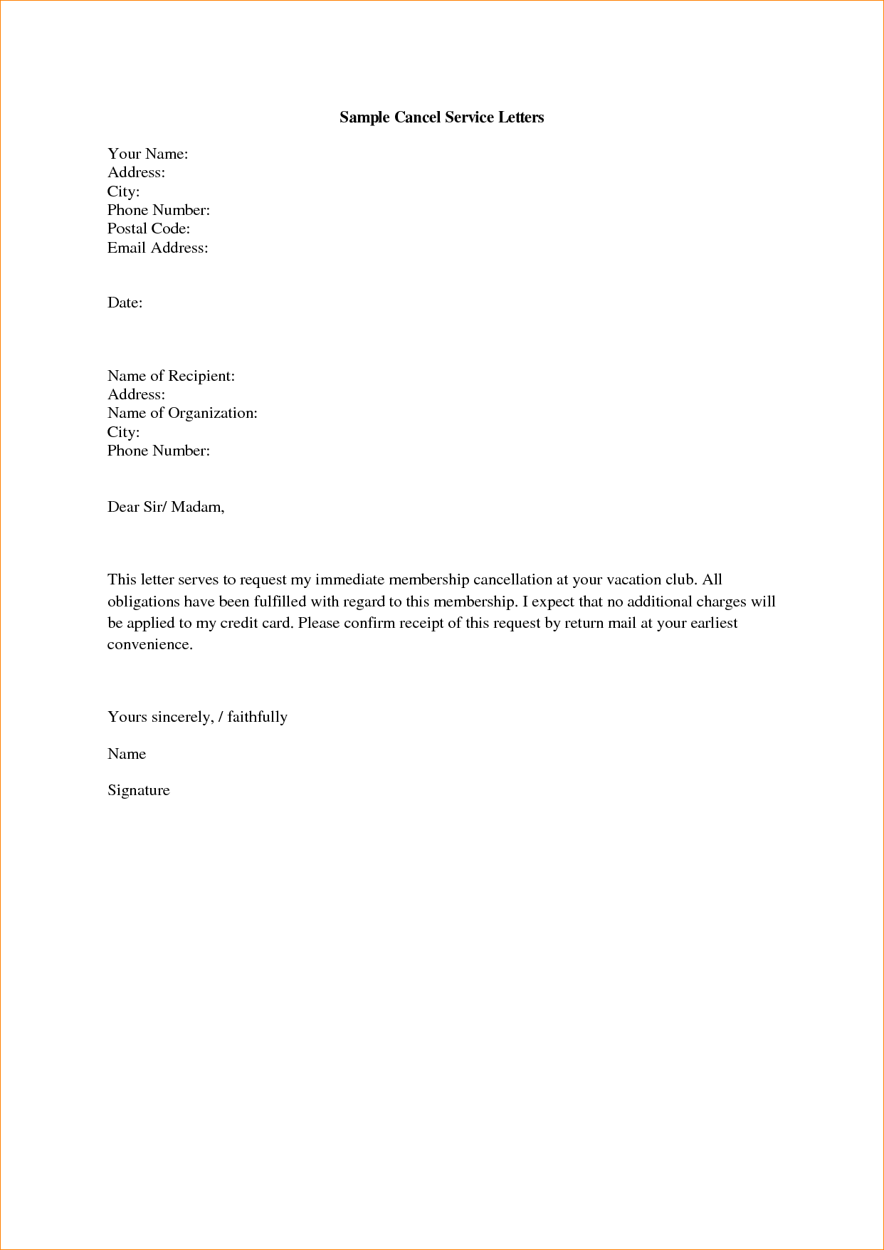 letter of cancellation of services Boat.jeremyeaton.co