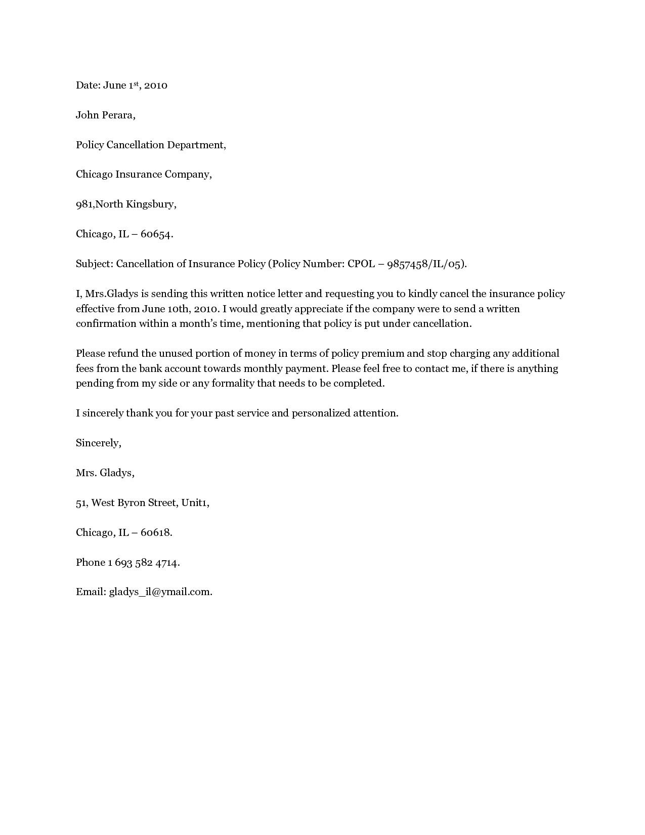 cancellation of service letter Romeo.landinez.co
