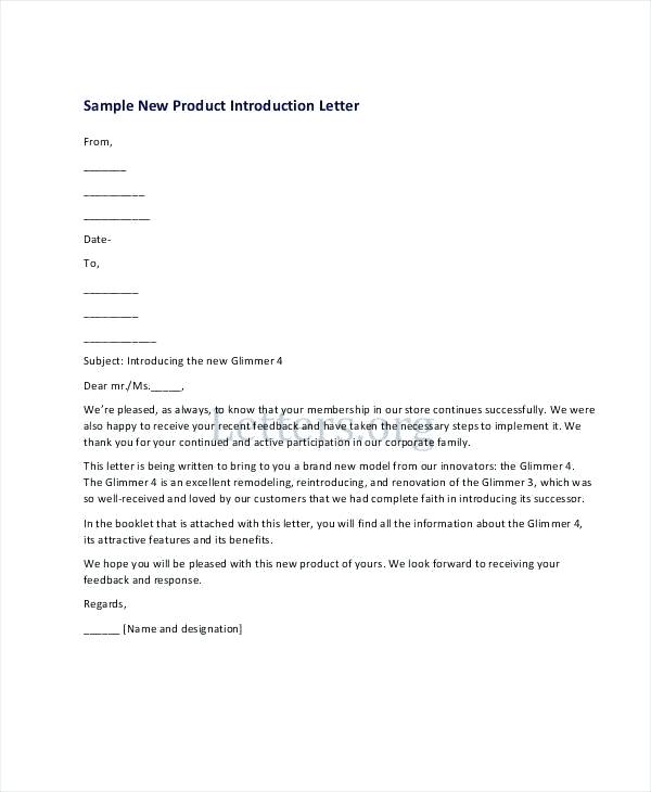 Self Introduction Letter Template Awesome 45 Best New Product 