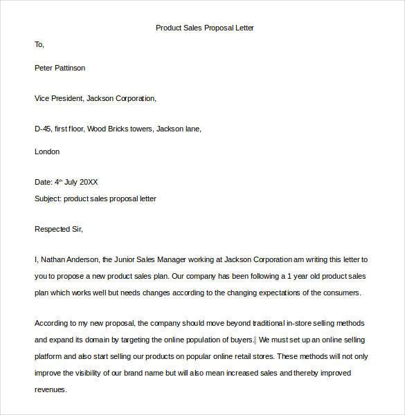 Proposal Letter Template 24+ Free Word, PDF Document Formats 