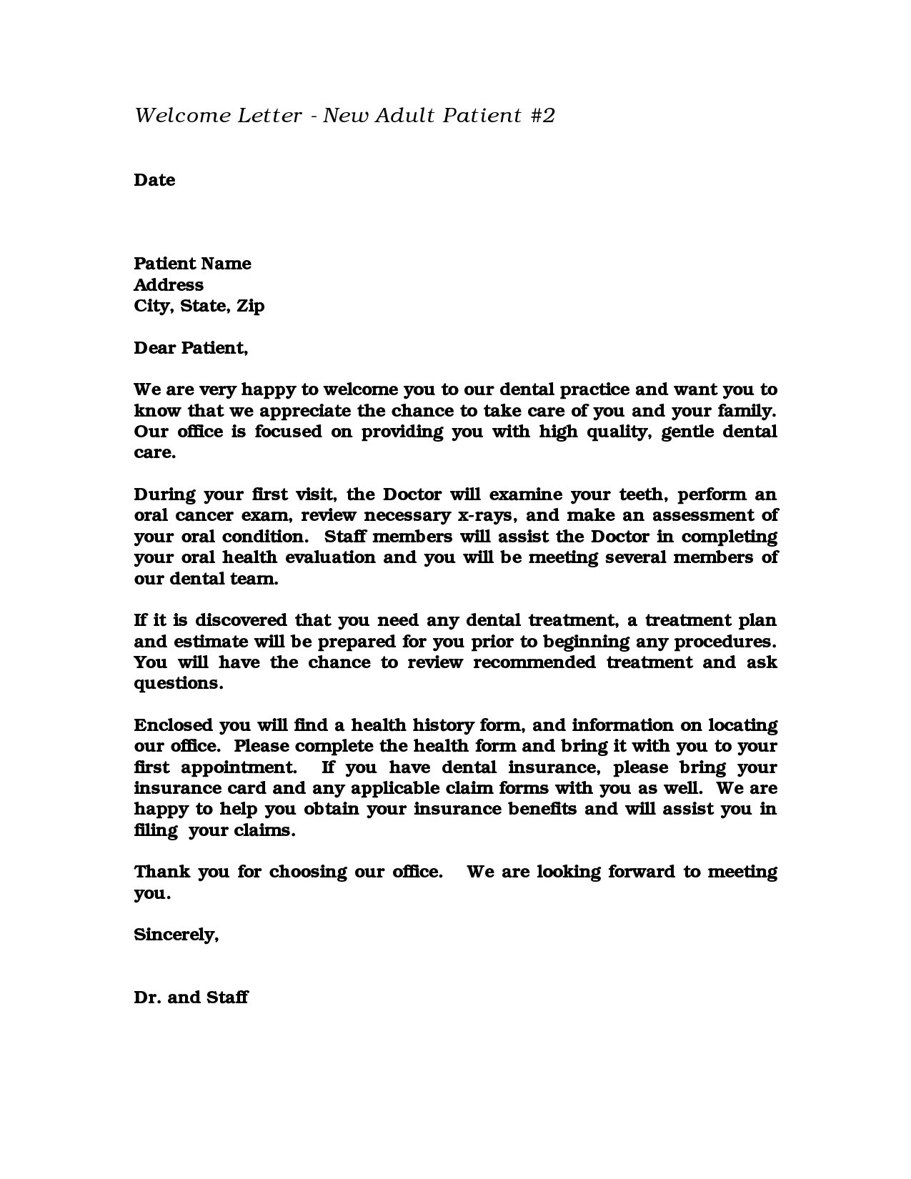 Business Referral Thank You Letter Gallery Letter Format Formal 