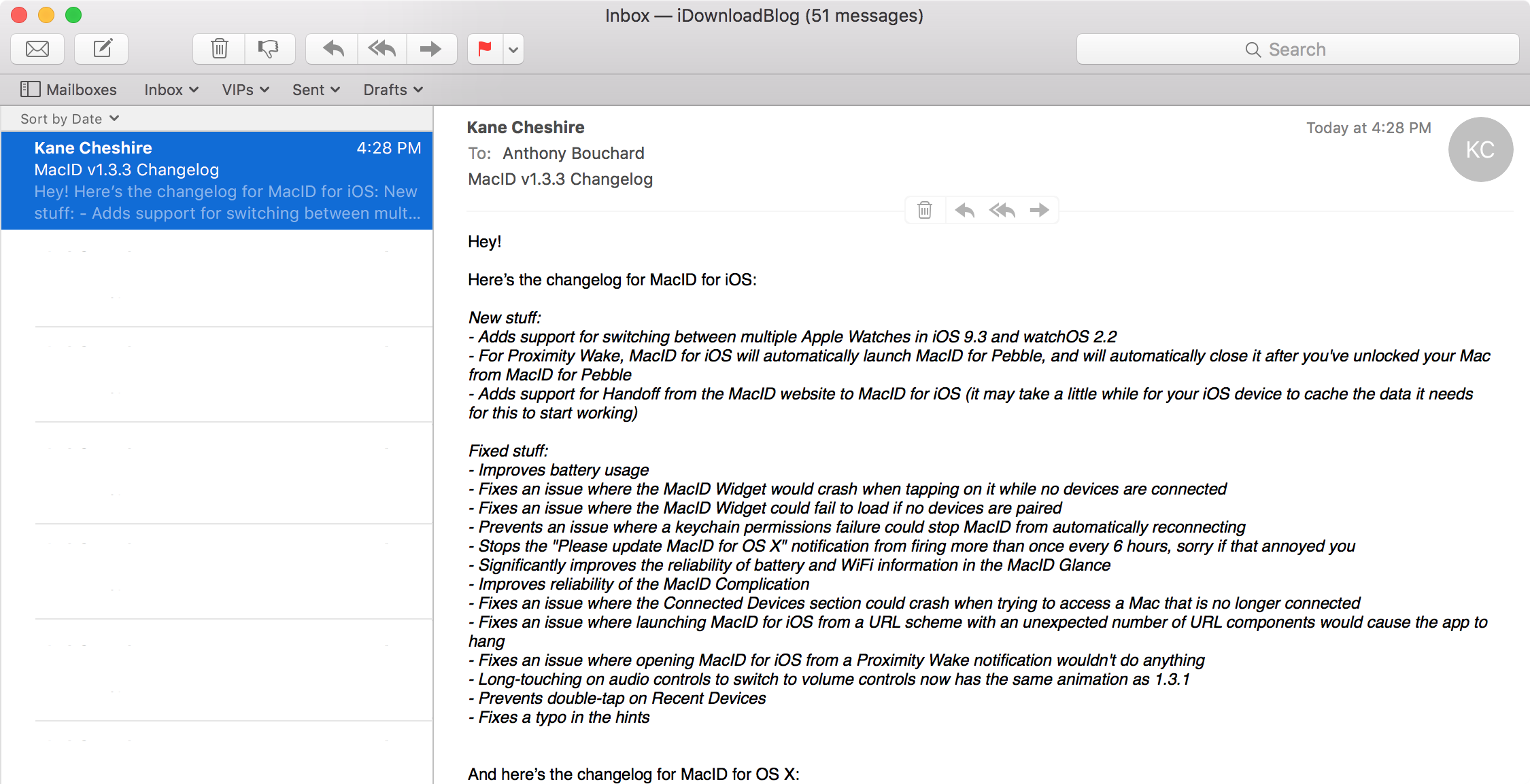 How to turn an email into a reminder on Mac