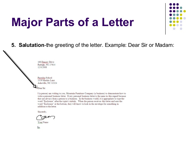 Collection Of solutions Business Letter Example Salutation Cute 