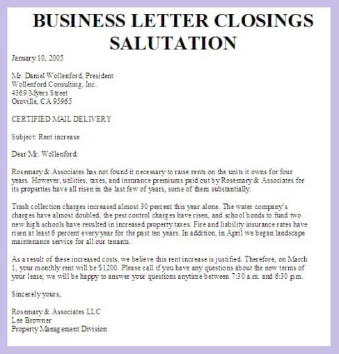 closing business letter 28 images sle closing a business 