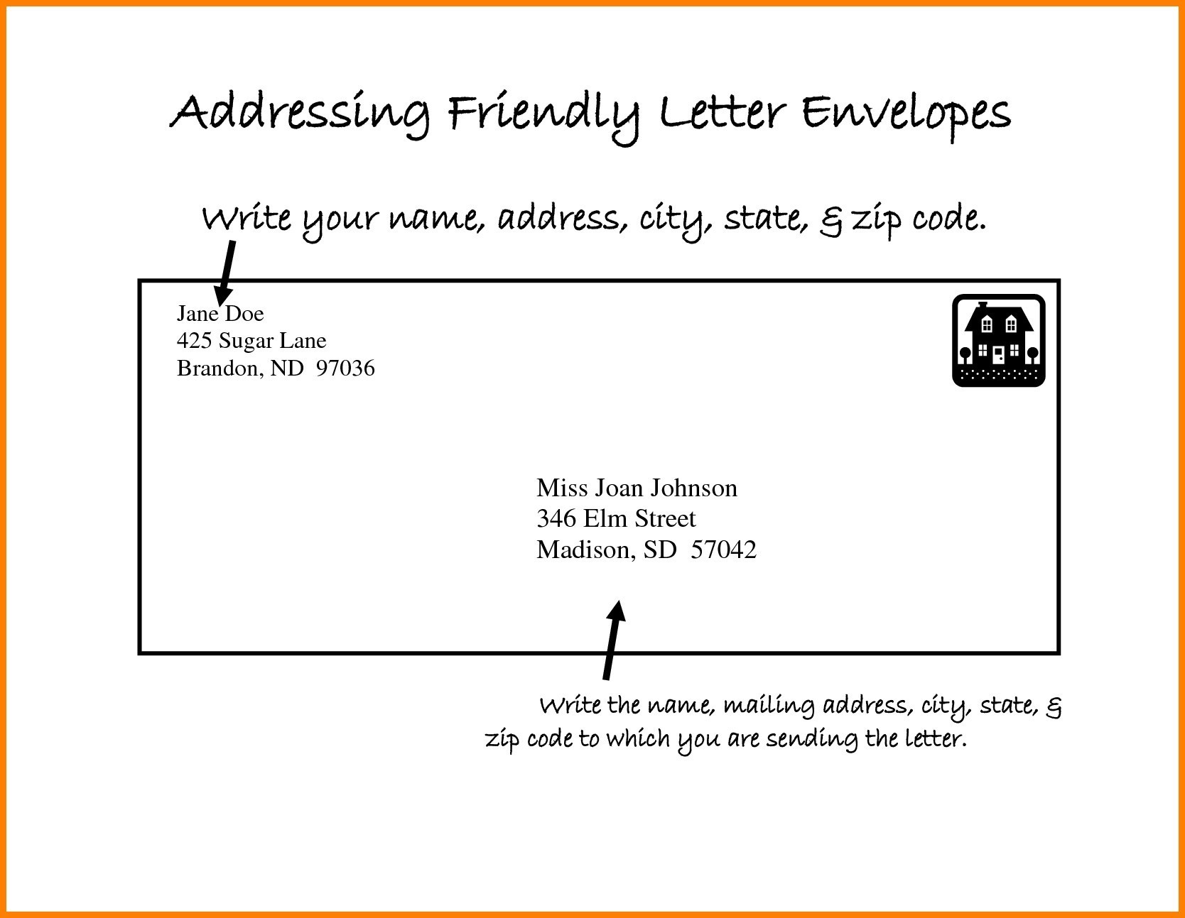 Sending A Letter Format On Envelope Refrence Sending Letters 