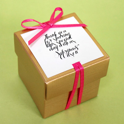 DIY Thank You Note Favor Boxes Ideas by Beau coup