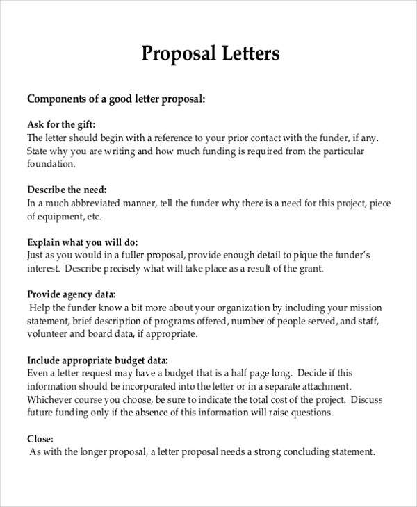 Project Proposal Letter Template Henrycmartin.com