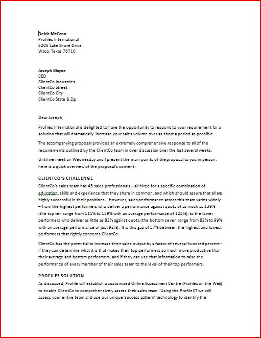 Example Of Business Proposal Letter Format New Pdf Ozil Almanoof 